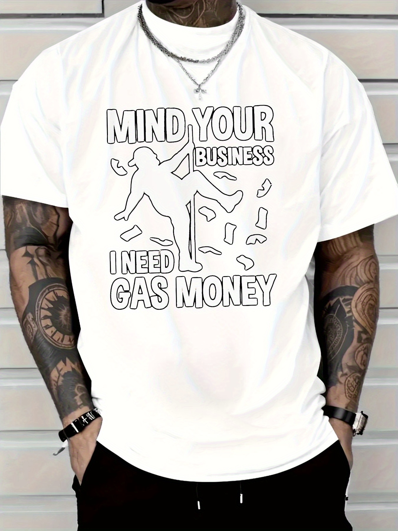 Tee Graphic Print - Pure Cotton Men'S T-Shirt with Mind