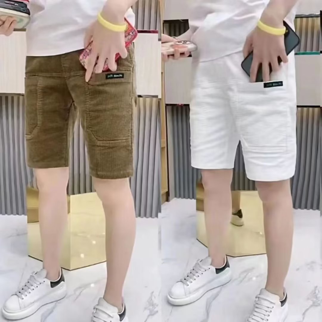 Shorts Chino Slim - Slim Fit Summer Thin Corduroy Shorts