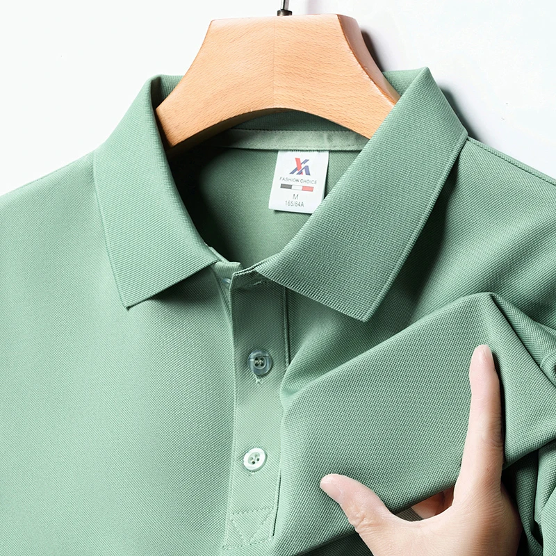 Men's Fashion Solid Short Slee - Polo Shirt Pique recension och pris