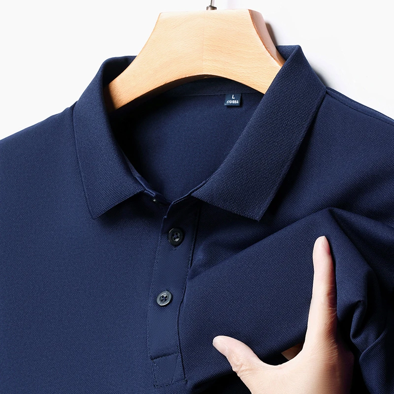 Men's Fashion Solid Short Slee - Polo Shirt Pique recension och pris