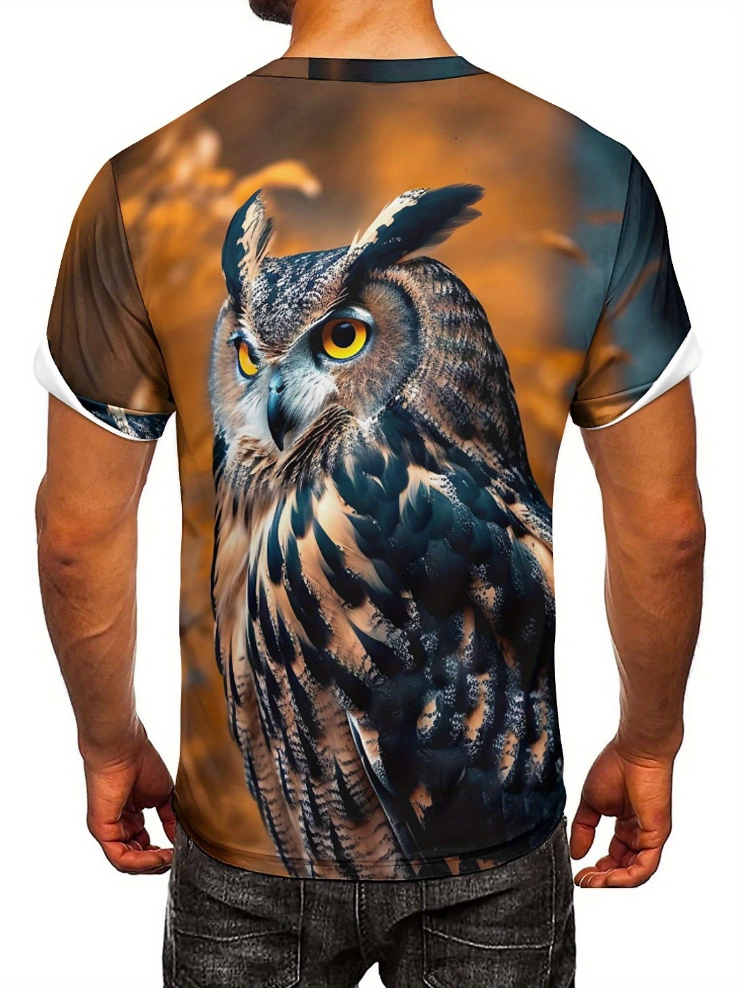 Men's & Women's 3D Print Owl G - Tee Graphic Print recension och pris