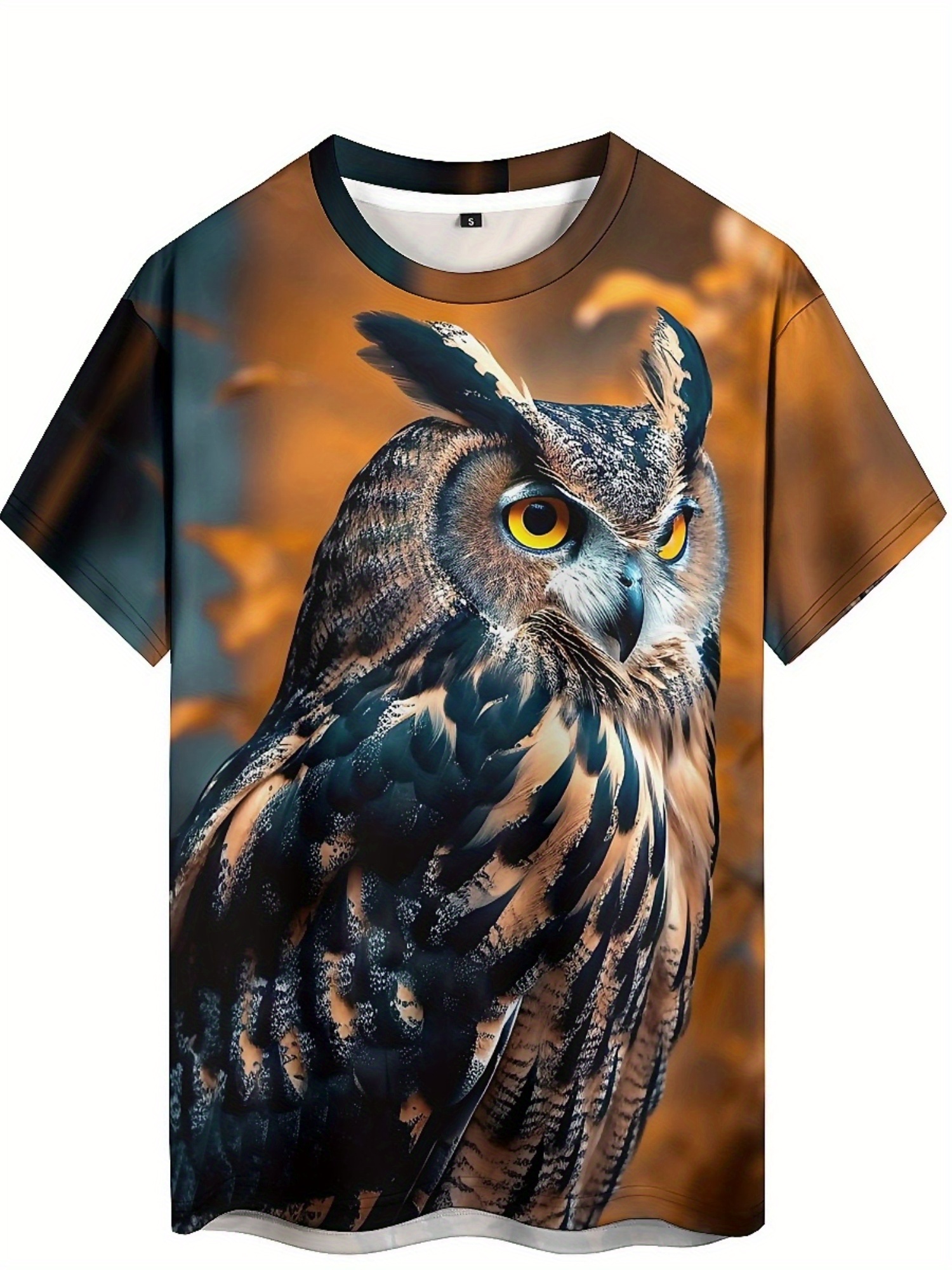 Men's & Women's 3D Print Owl G - Tee Graphic Print recension och pris