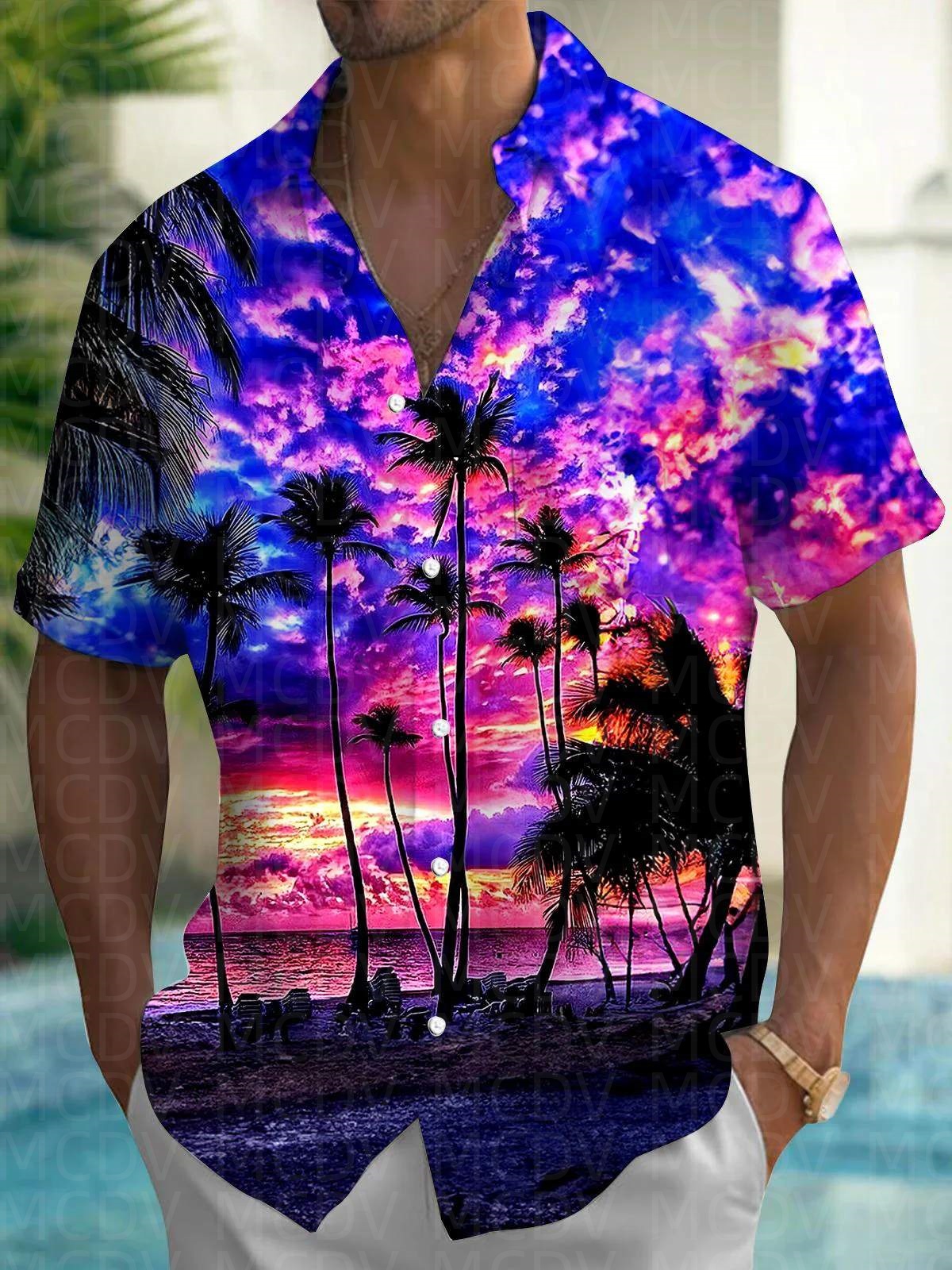 Cute Pattern Men's Hawaiian Sh - Shirt Camp Collar recension och pris