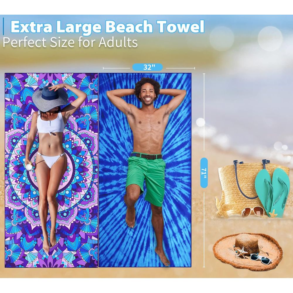 Lightweight Oversized 71x32 Be - Beach Towel Large recension och pris