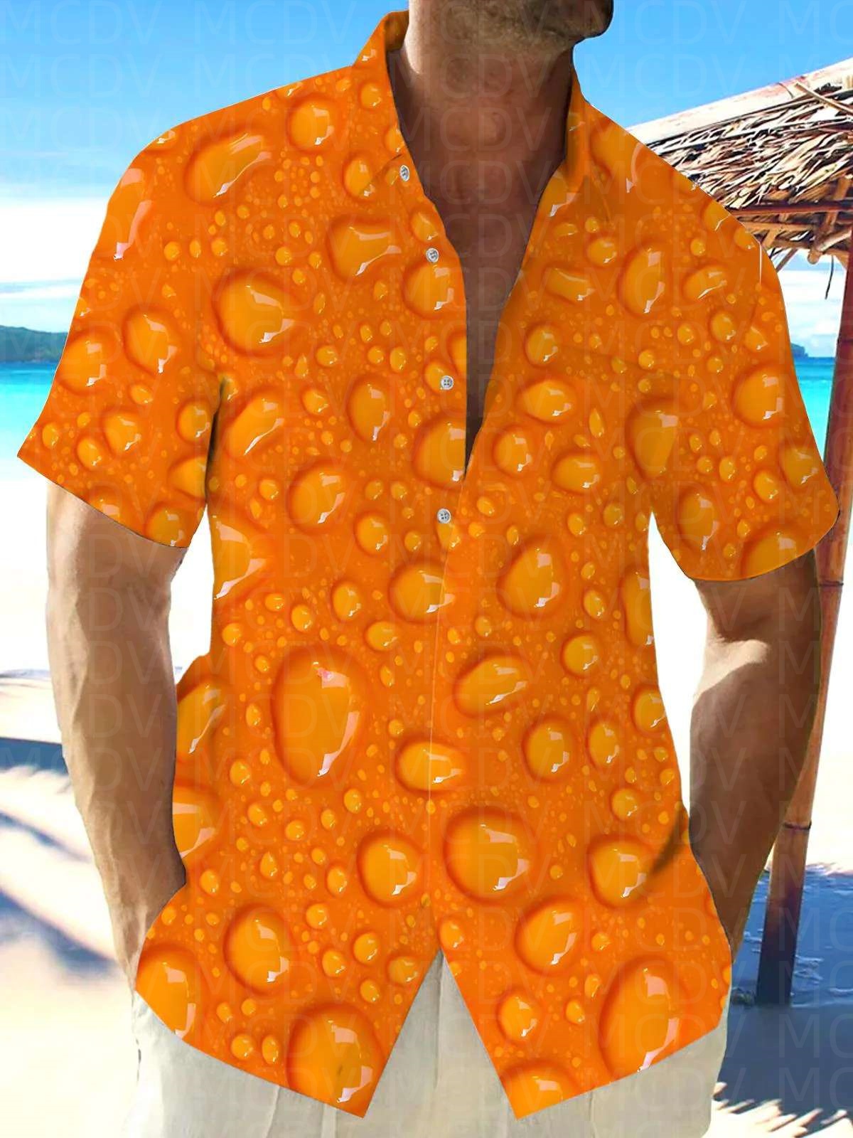 Star Pattern Style Men's Hawai - Shirt Camp Collar recension och pris