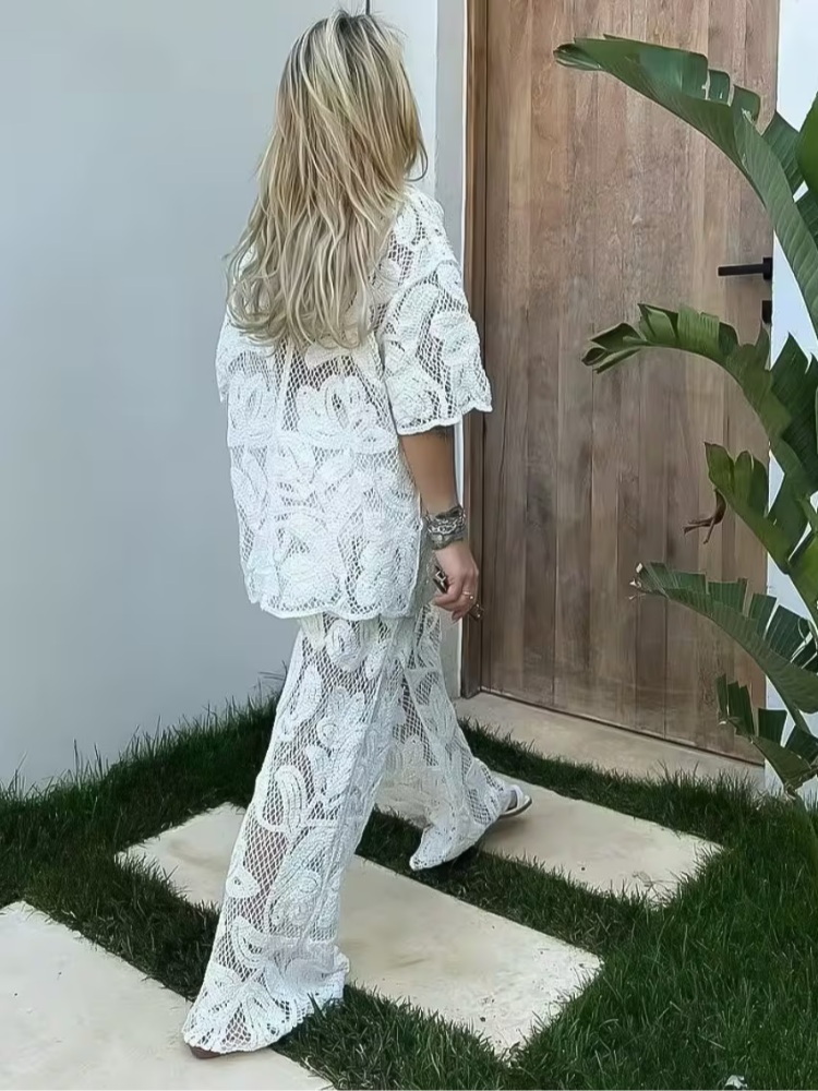 Women's Stylish 2 Piece Set Cr - Resort Shirt Floral recension och pris