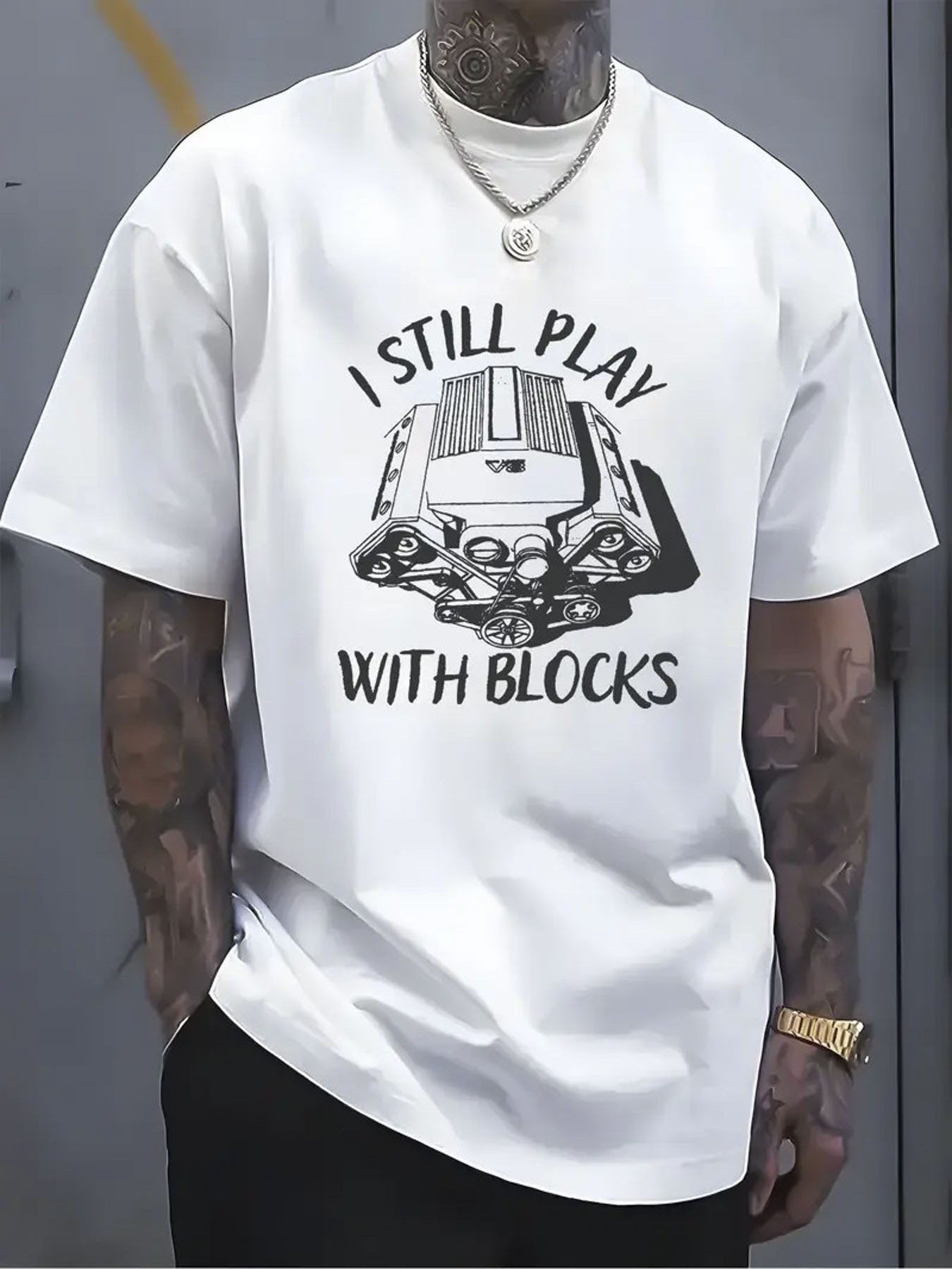 Men's 100% Cotton T-Shirt with - Tee Graphic Print recension och pris
