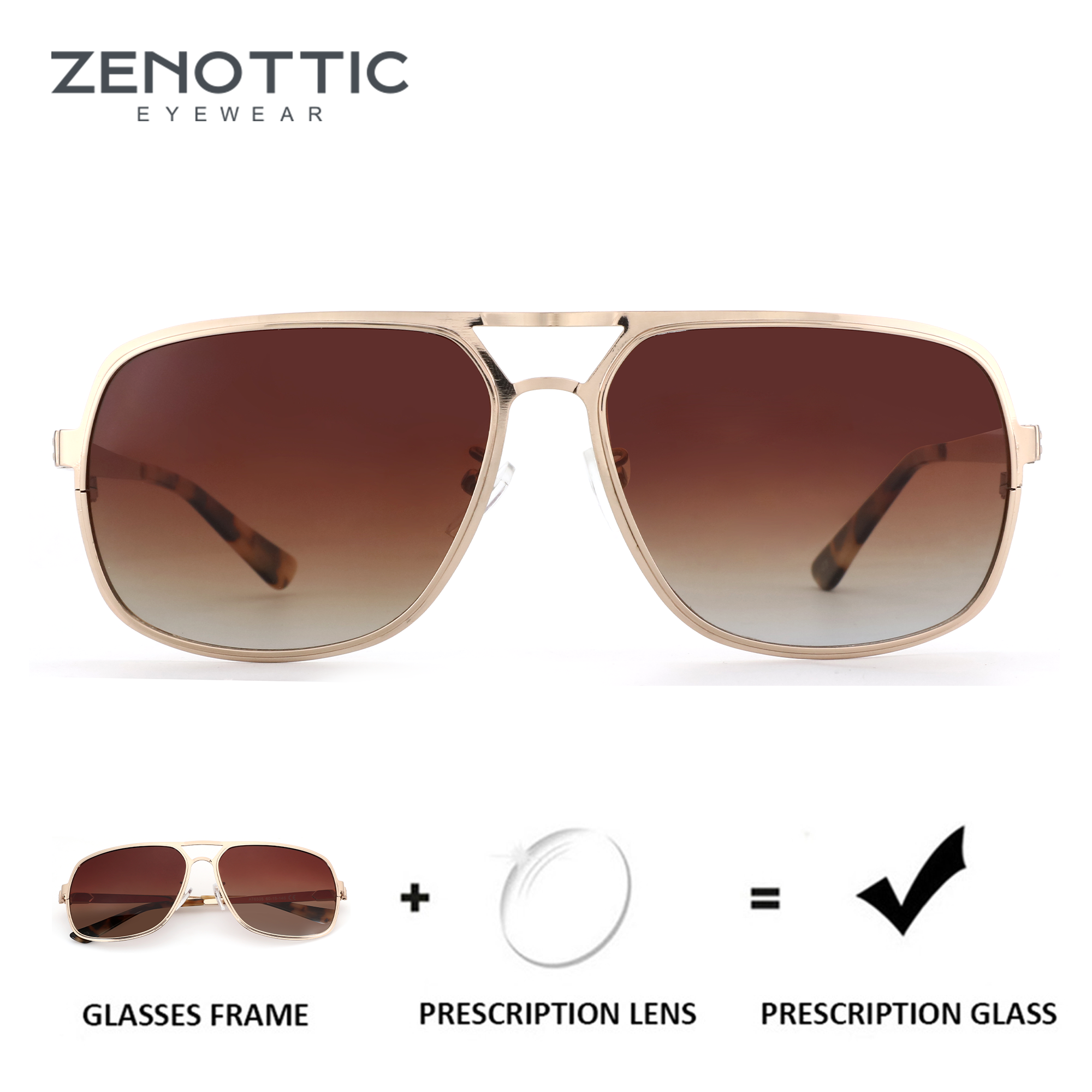 ZENOTTIC（XL Size）High Quilty M - Sunglasses Aviator Polarized recension och pris