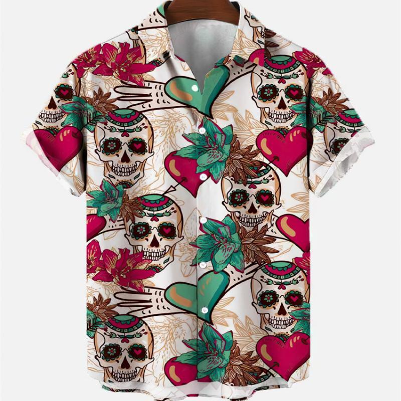 Summer Men's Fashion Casual So - Resort Shirt Floral recension och pris