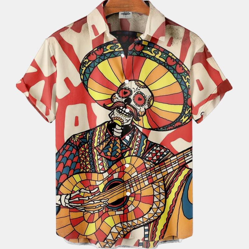 Summer Men's Fashion Casual So - Resort Shirt Floral recension och pris