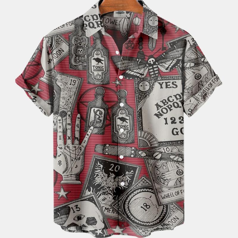 Summer Men's Fashion Casual So - Resort Shirt Floral recension och pris