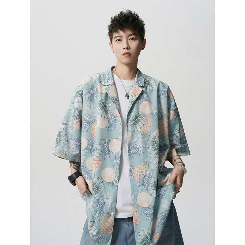 Summer Vintage Floral Print Lo - Resort Shirt Floral recension och pris