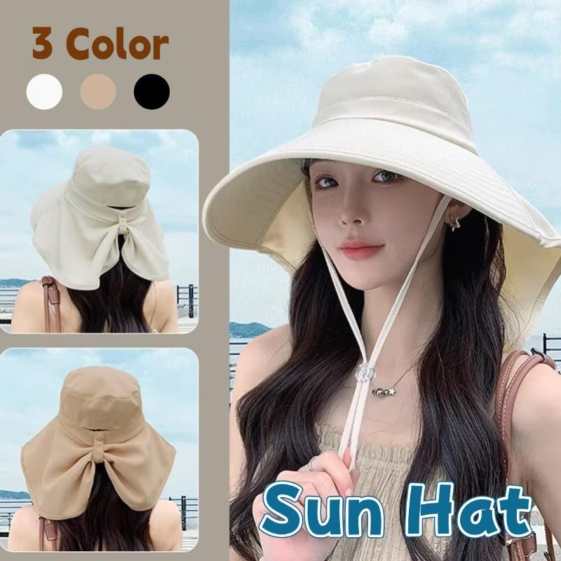 Outdoor UV Anti Neck Protectio - Bucket Hat Straw recension och pris