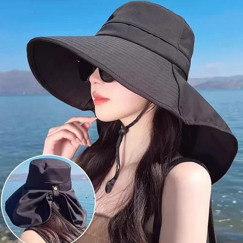 Outdoor UV Anti Neck Protectio - Bucket Hat Straw recension och pris