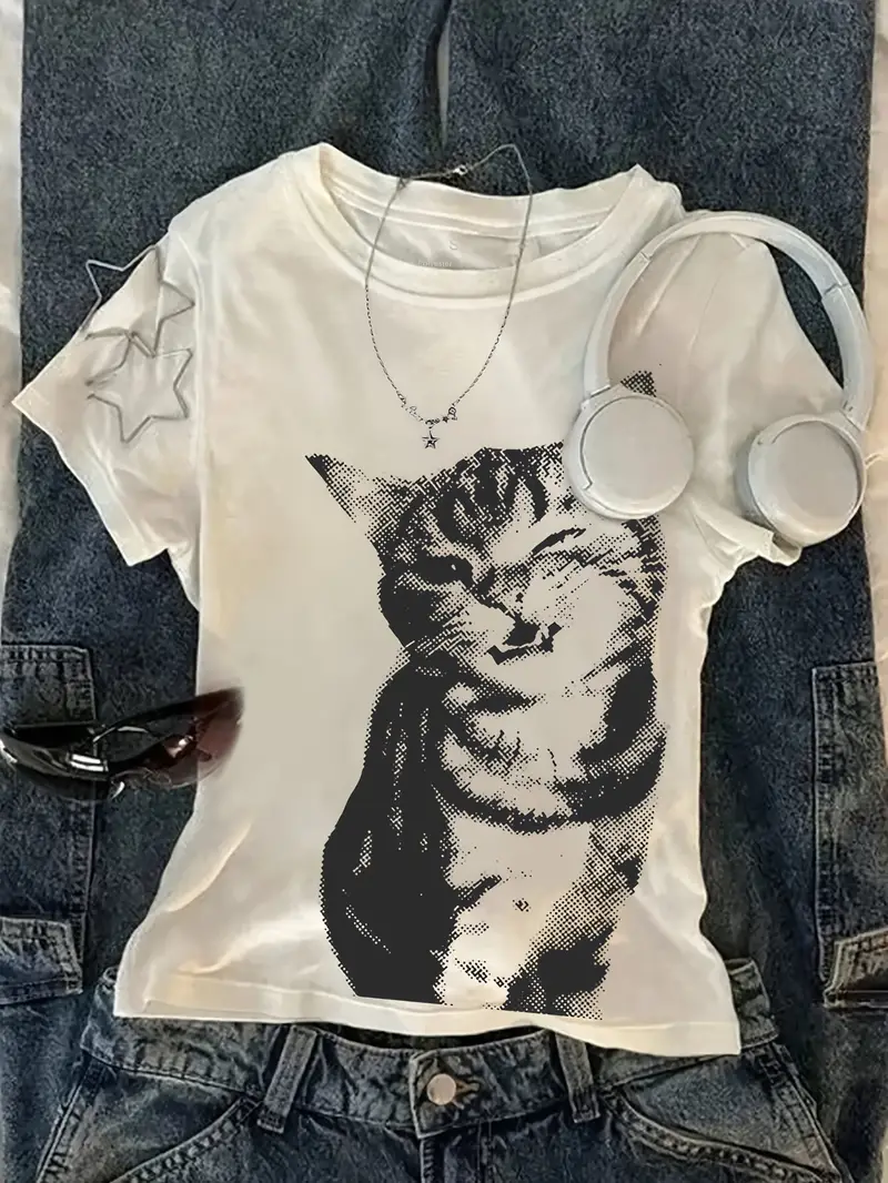 Summer Harajuku Letter Graphic - Tee Graphic Print recension och pris