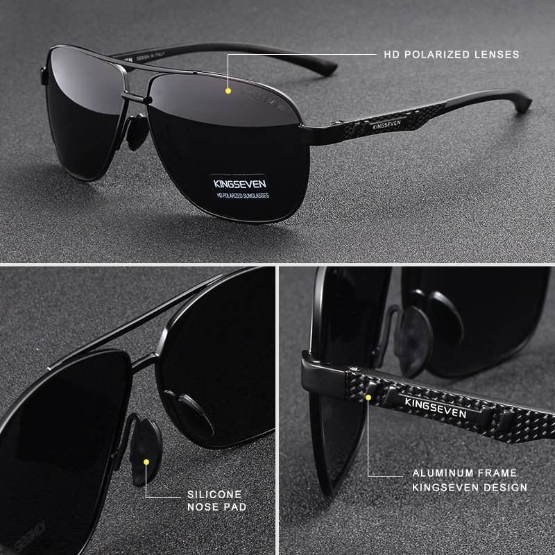 KINGSEVEN Brand Men Sunglasses - Sunglasses Aviator Polarized recension och pris