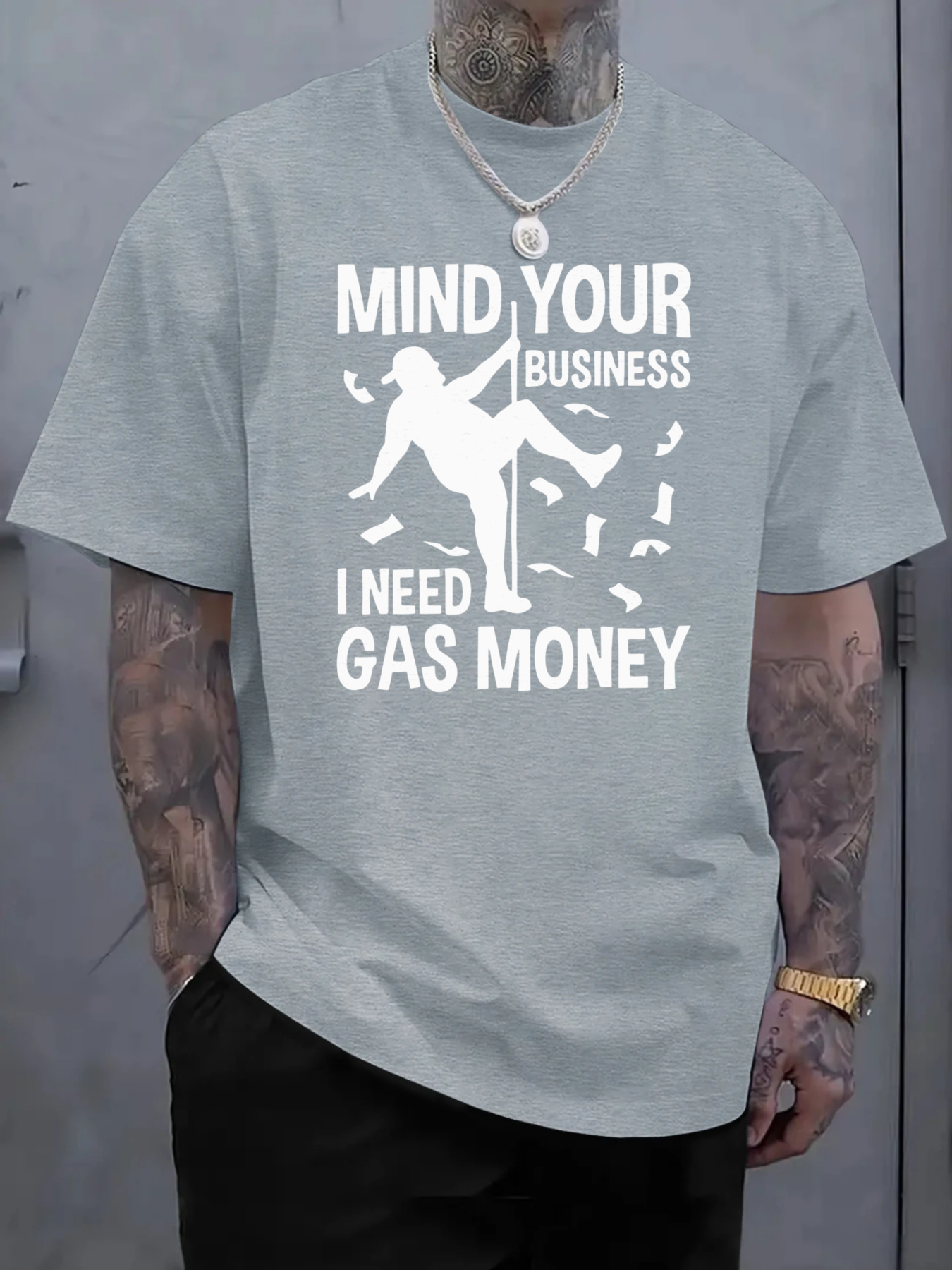 Pure Cotton Men'S T-Shirt with - Tee Graphic Print recension och pris