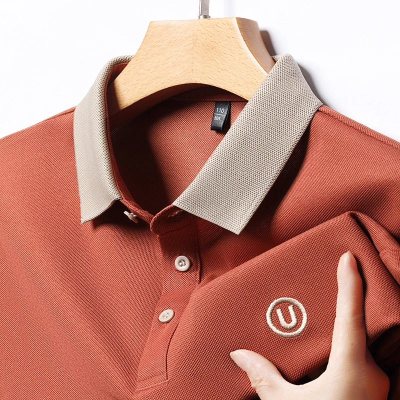 2024 Men's New Embroidered Cot - Polo Shirt Pique recension och pris