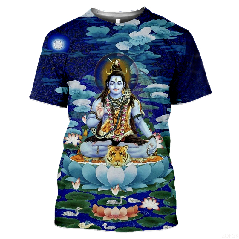 Summer Fashion Indian Deities  - Tee Graphic Print recension och pris