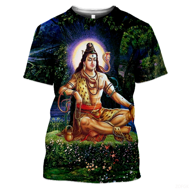 Summer Fashion Indian Deities  - Tee Graphic Print recension och pris