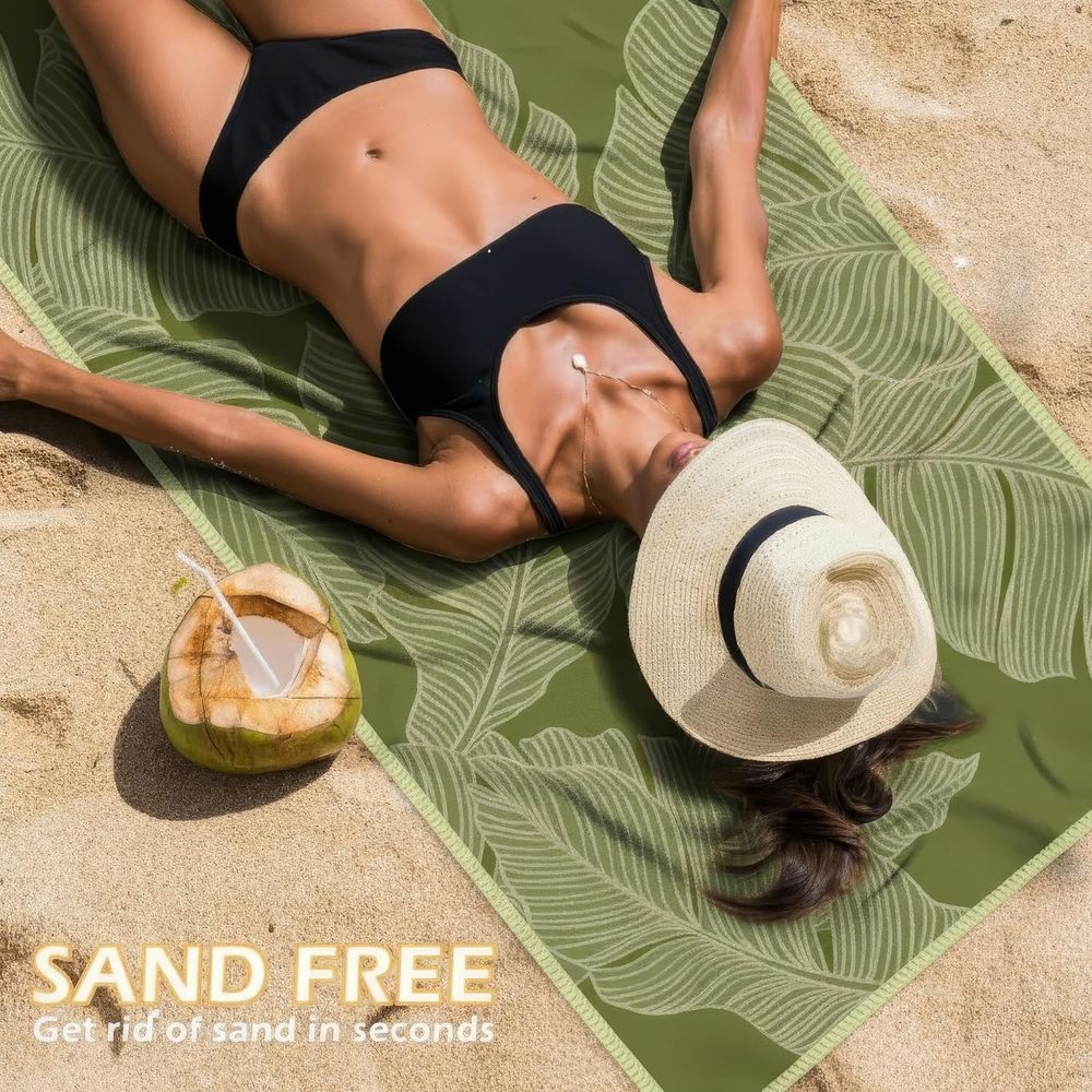 Large Quick-Dry Sand-Free Beac - Beach Towel Large recension och pris