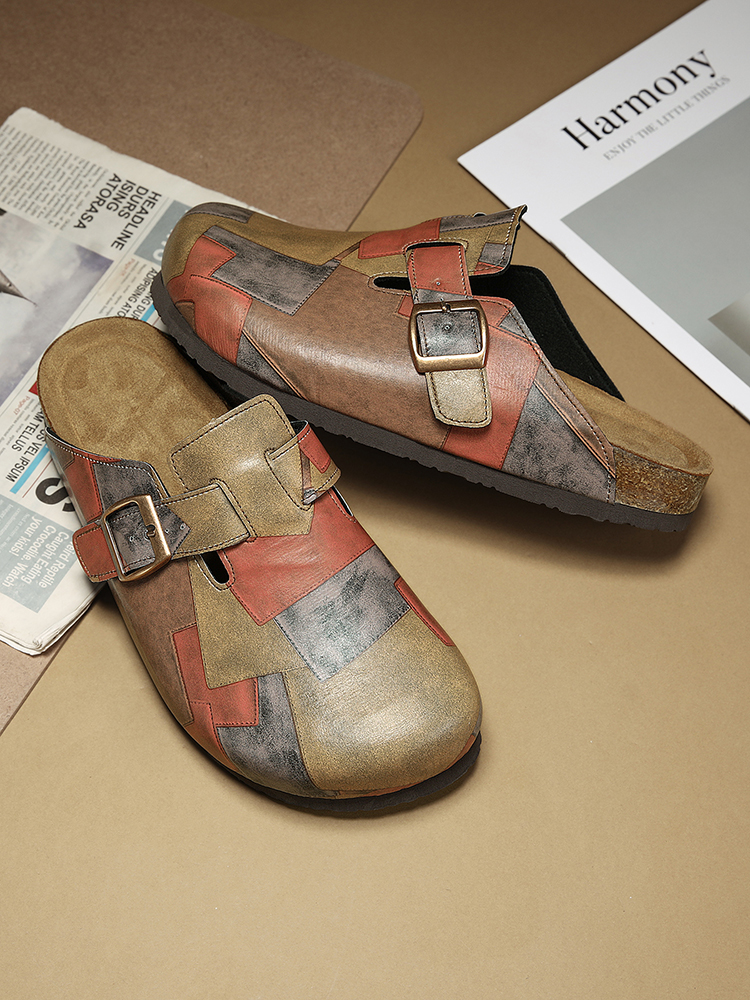 Unisex Cork Closed Toe Slipper - Flip Flop Leather Men recension och pris
