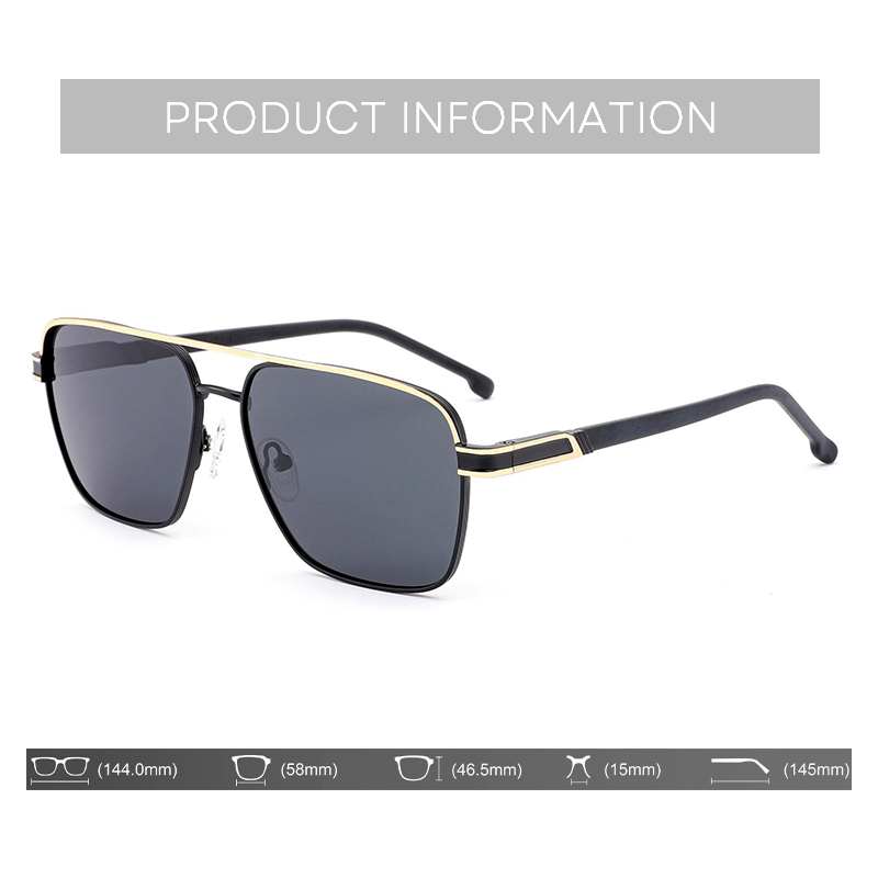 BLUEMOKY Fashion Metal Pilot P - Sunglasses Aviator Polarized recension och pris