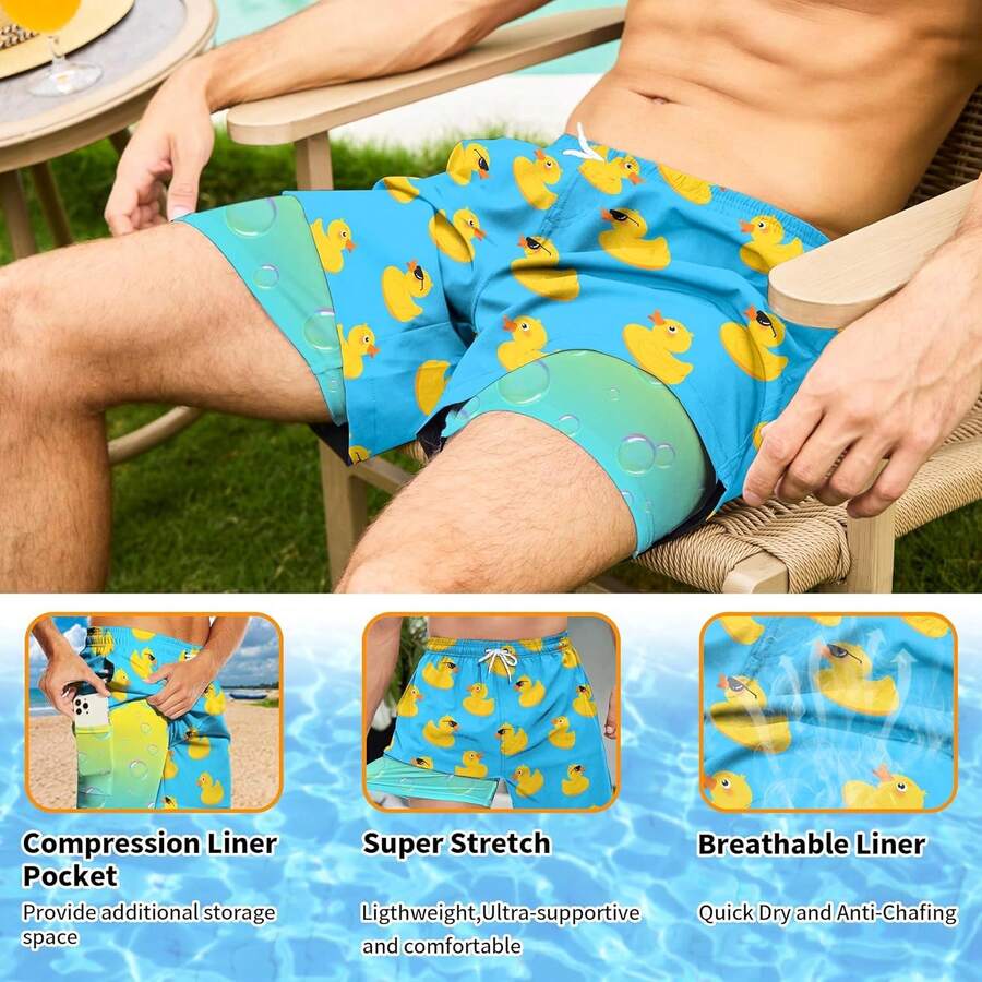 Mens Quick Dry Swim Trunks Wit - Swim Trunk Quick Dry recension och pris