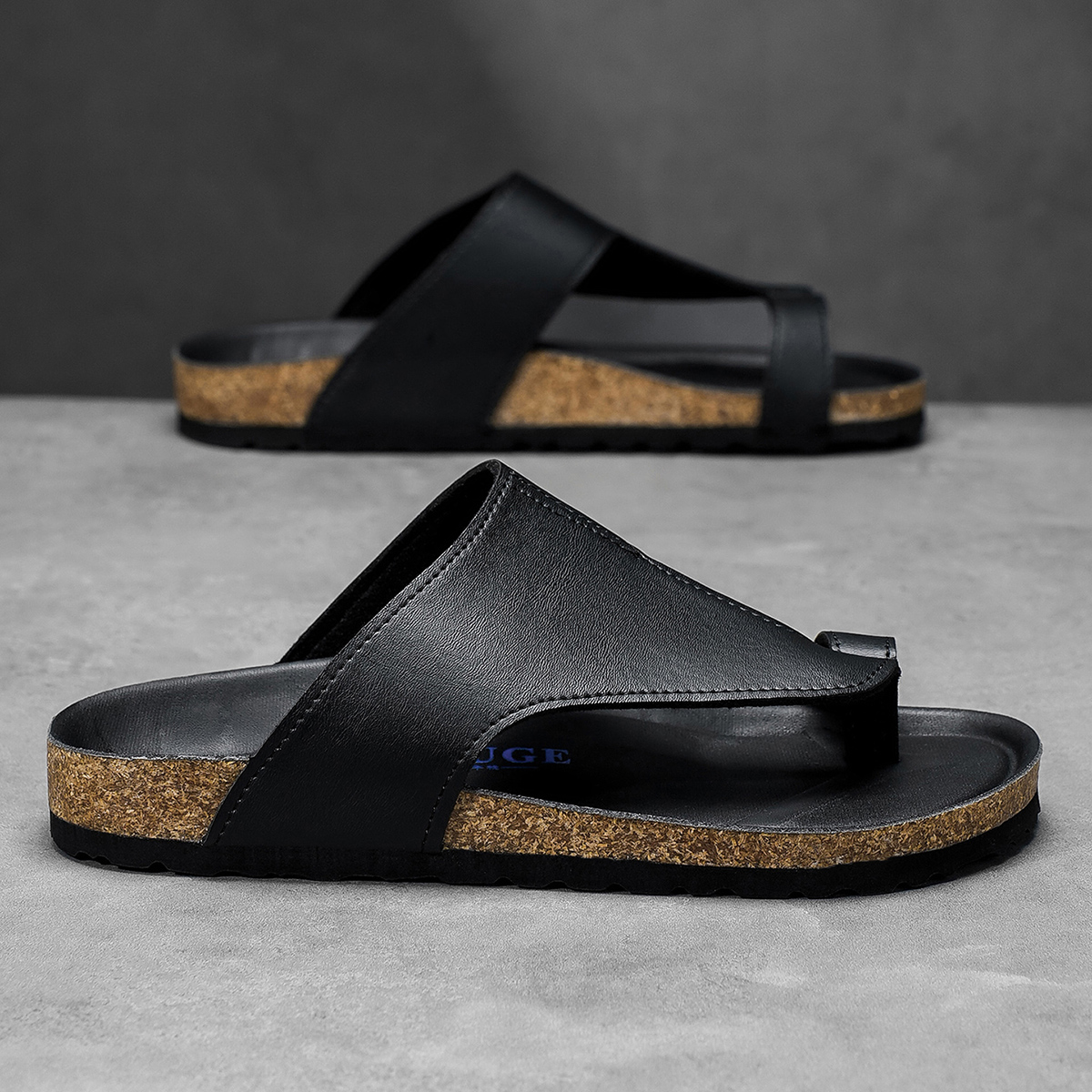 Big Size 48 49 Cork Slippers M - Flip Flop Leather Men recension och pris