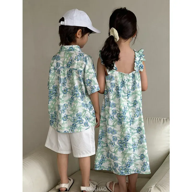 Look Boys Shirts Korean Childr - Resort Shirt Floral recension och pris