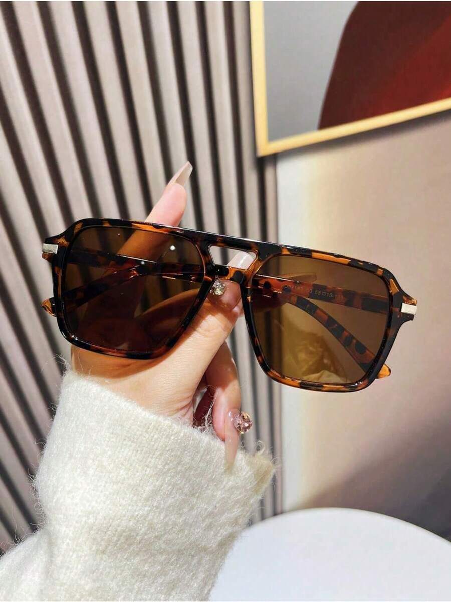 Fashion Double Bridge Aviator  - Sunglasses Aviator Polarized recension och pris