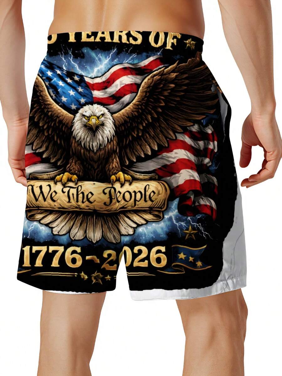 Patriotic Swim Trunks Men Beac - Swim Trunk Quick Dry recension och pris