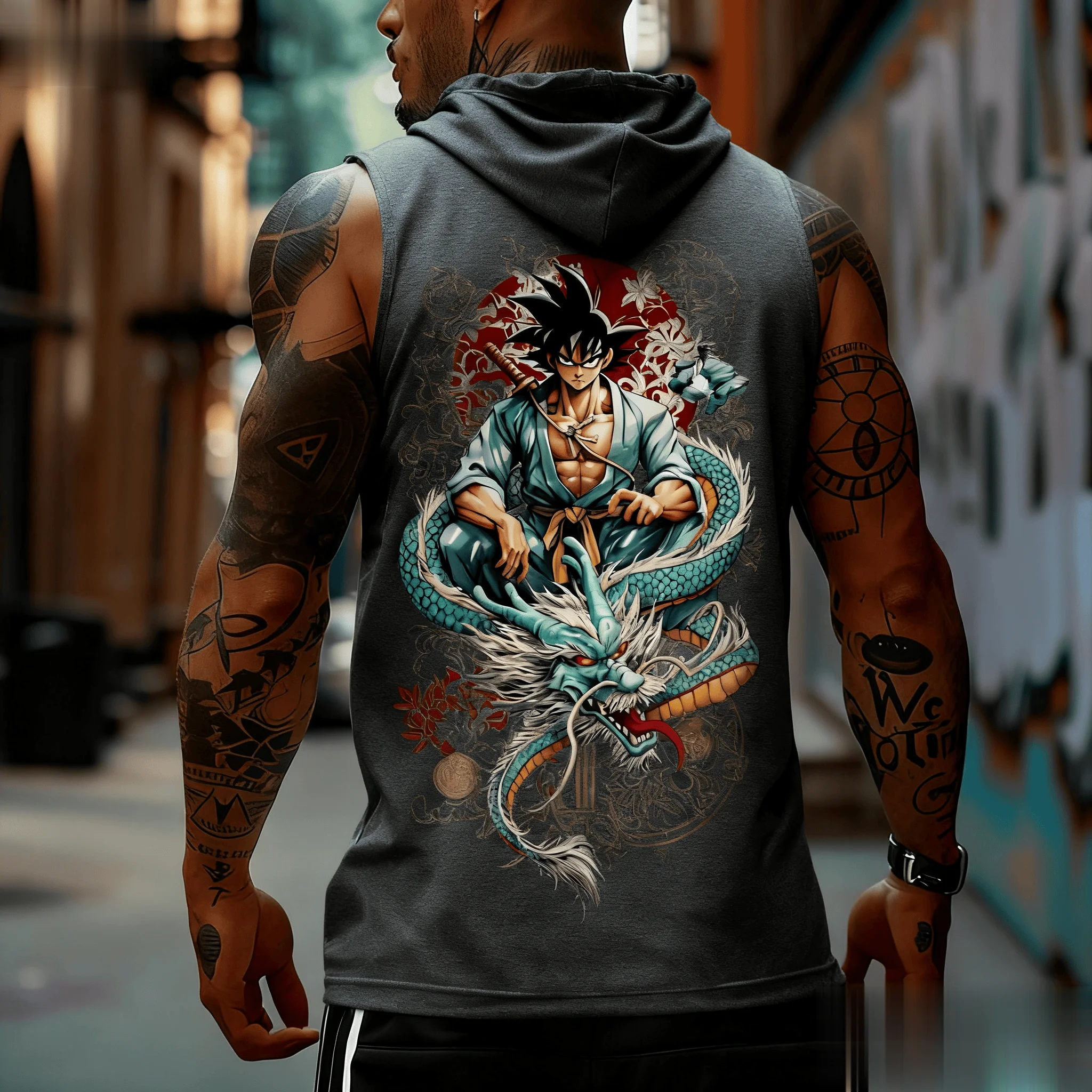 Dragon Ball Goku Anime Men Tan - Tank Top Muscle recension och pris