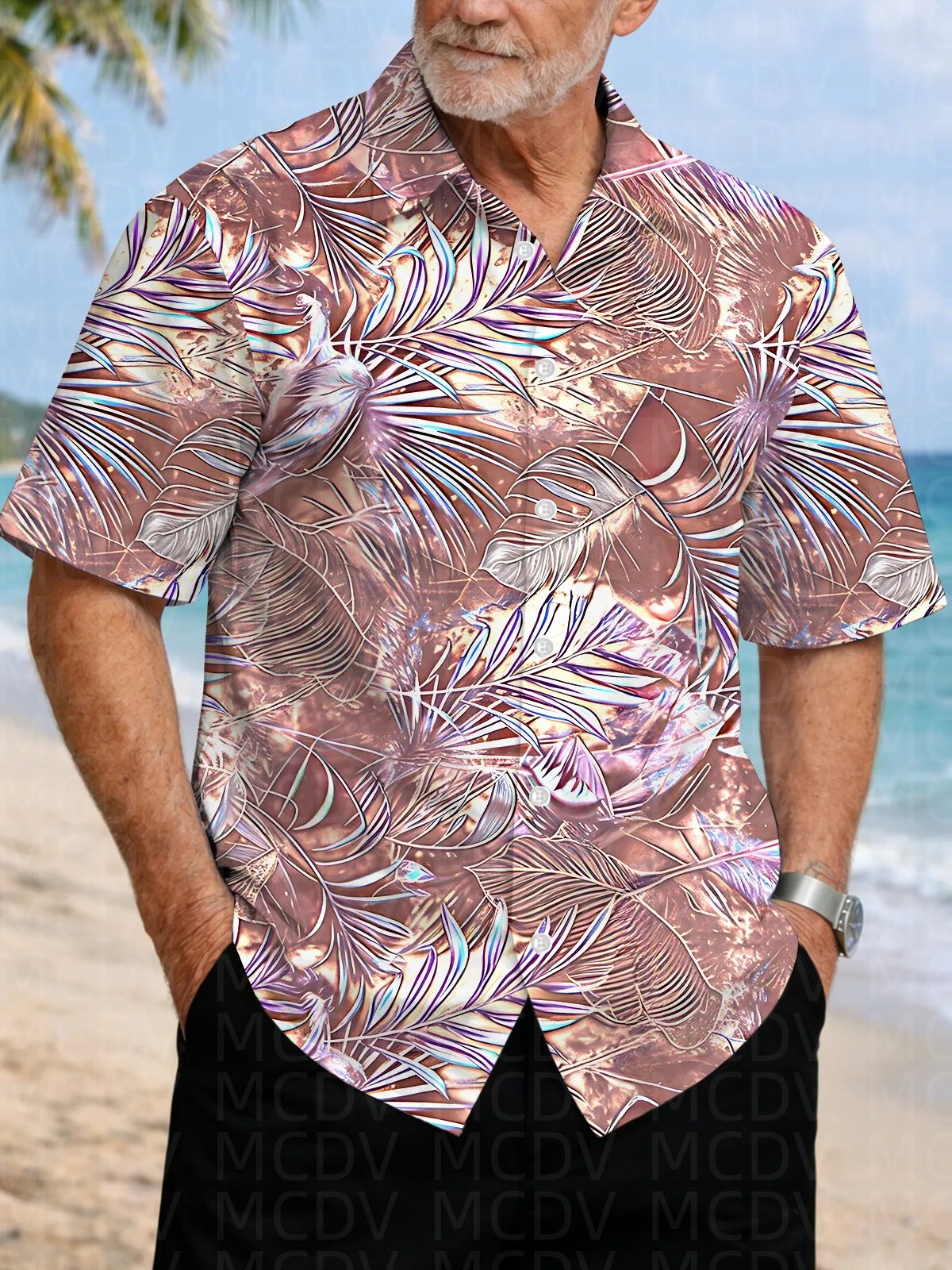 Bird Pattern Men's Hawaiian Sh - Shirt Camp Collar recension och pris