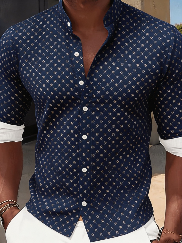 Mens Stylish Slim Fit Shirt Na - Resort Shirt Floral recension och pris