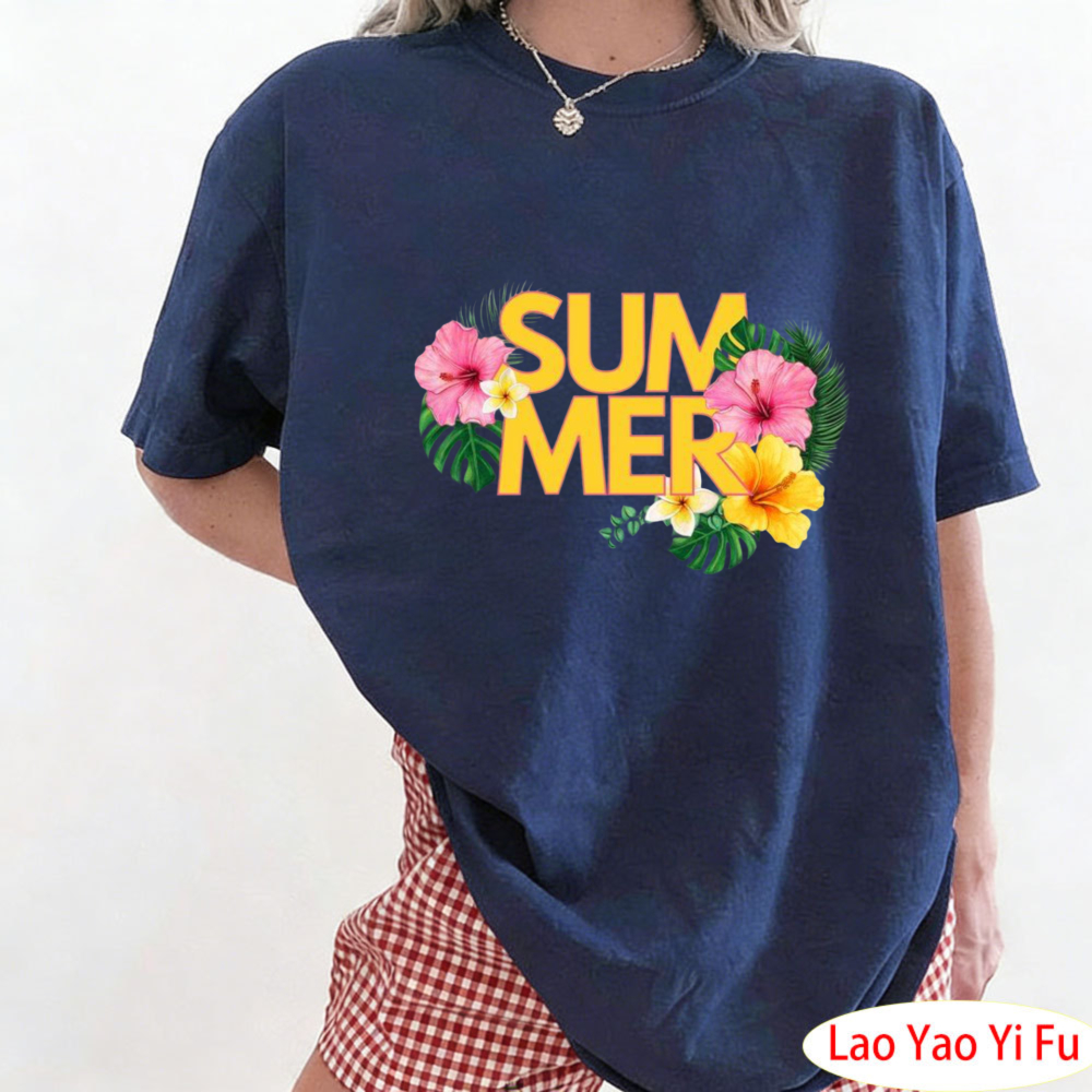 Summer Tropical Floral T-Shirt - Resort Shirt Floral recension och pris