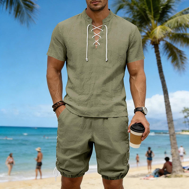 Summer Linen Loose Casual Men' - Linen Shirt Breathable recension och pris