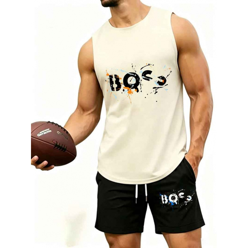Men's  Graffiti Letter Print 2 - Tank Top Muscle recension och pris