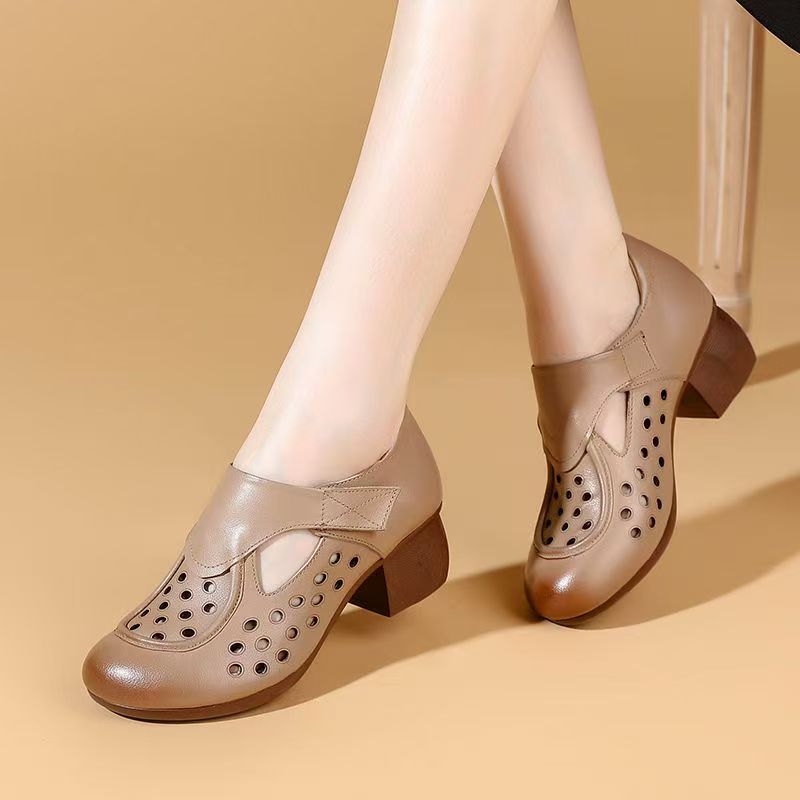 Women's Summer New Leather Hol - Casual Sandal Leather recension och pris