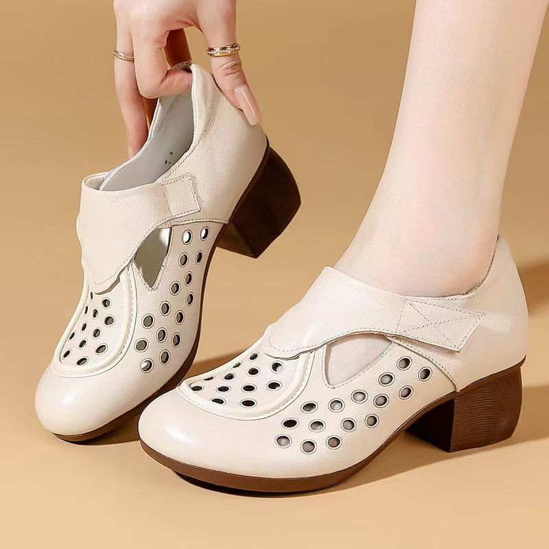 Women's Summer New Leather Hol - Casual Sandal Leather recension och pris