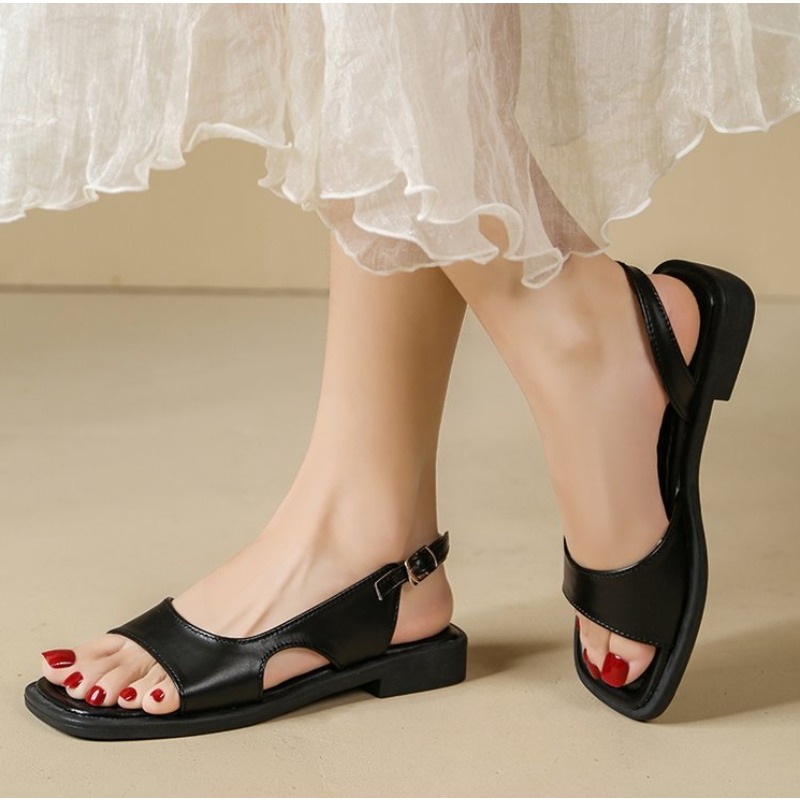 2026 summer retro women's sand - Casual Sandal Leather recension och pris