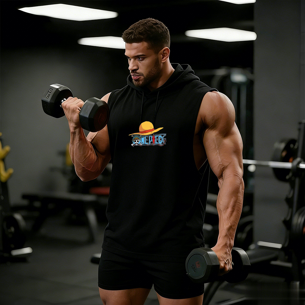 One Piece Anime Hoodie Sleevel - Tank Top Muscle recension och pris