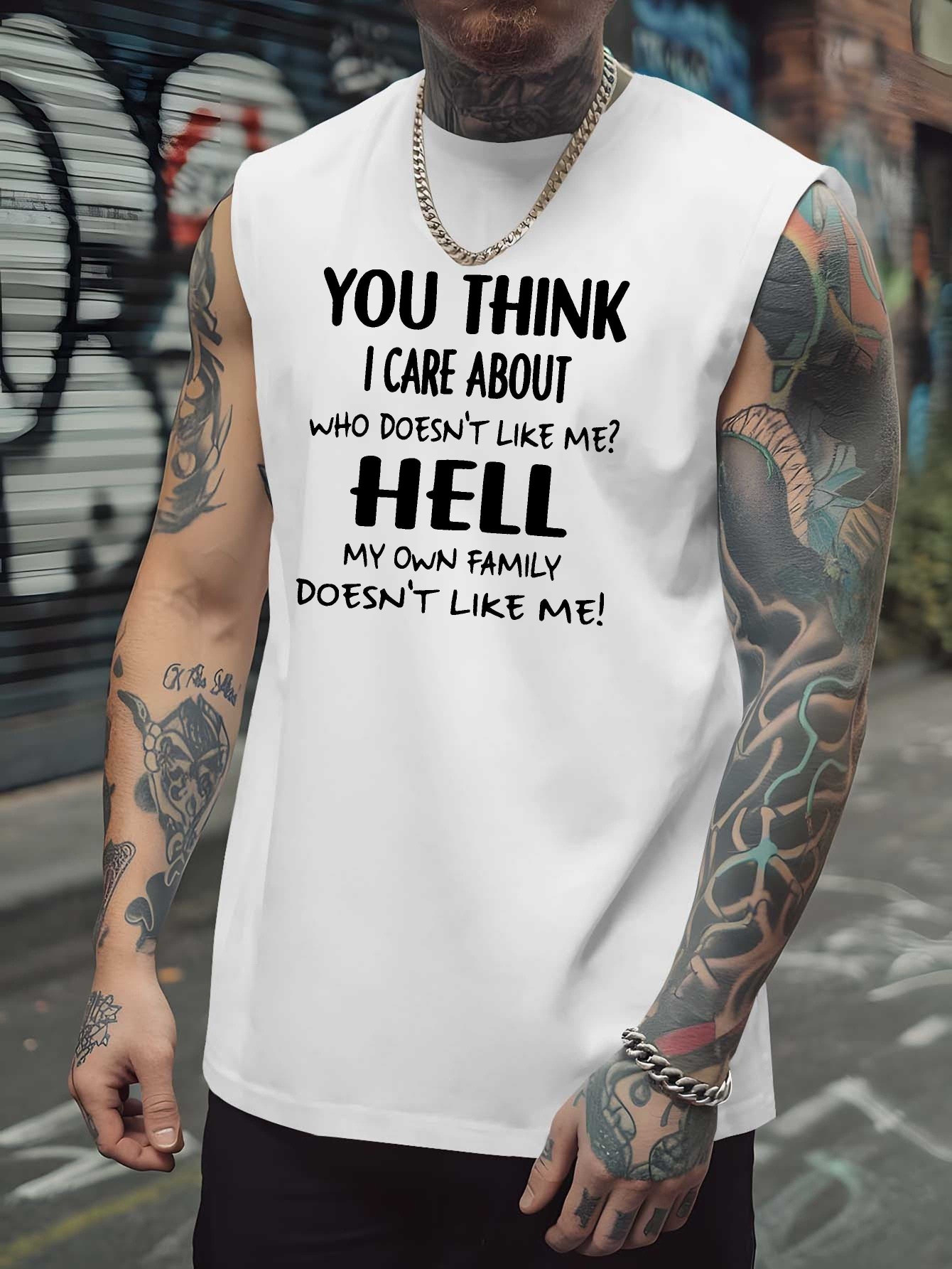 Men's Fun Quotes Sleeveless Mu - Tank Top Muscle recension och pris