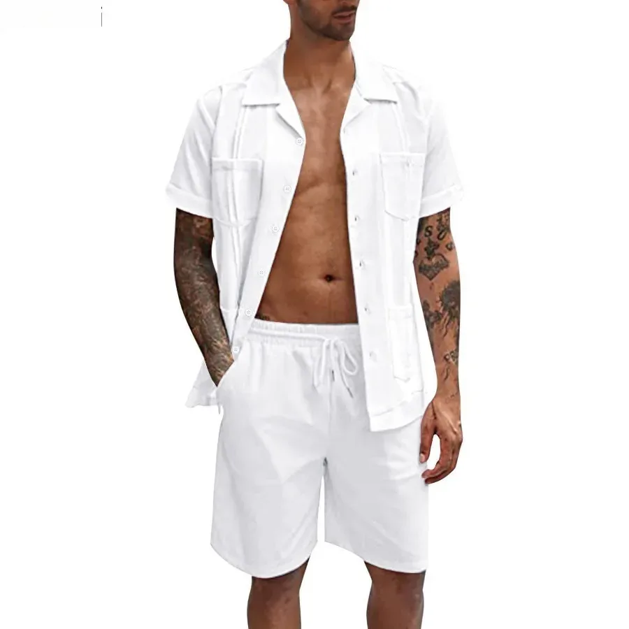 New Men's Summer Casual Sport  - Short Linen Drawstring recension och pris