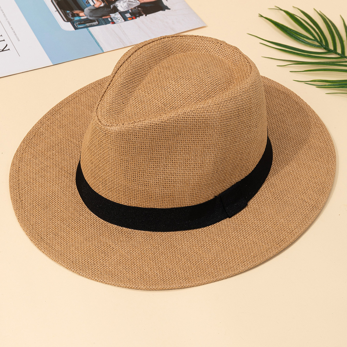 Hat, male, summer vacation, be - Bucket Hat Straw recension och pris