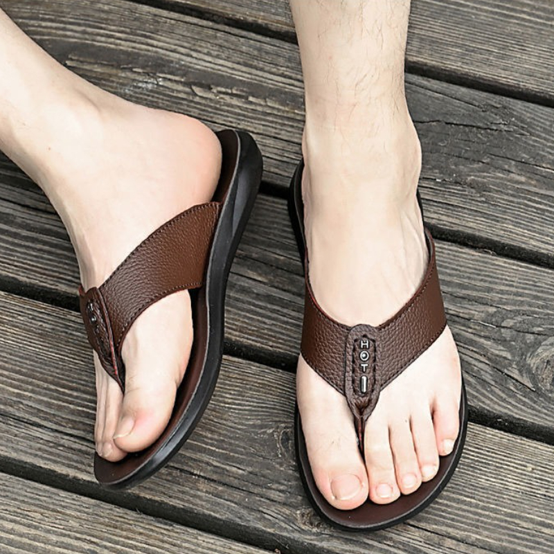 Hot Sale Men's Flip Flops High - Flip Flop Leather Men recension och pris