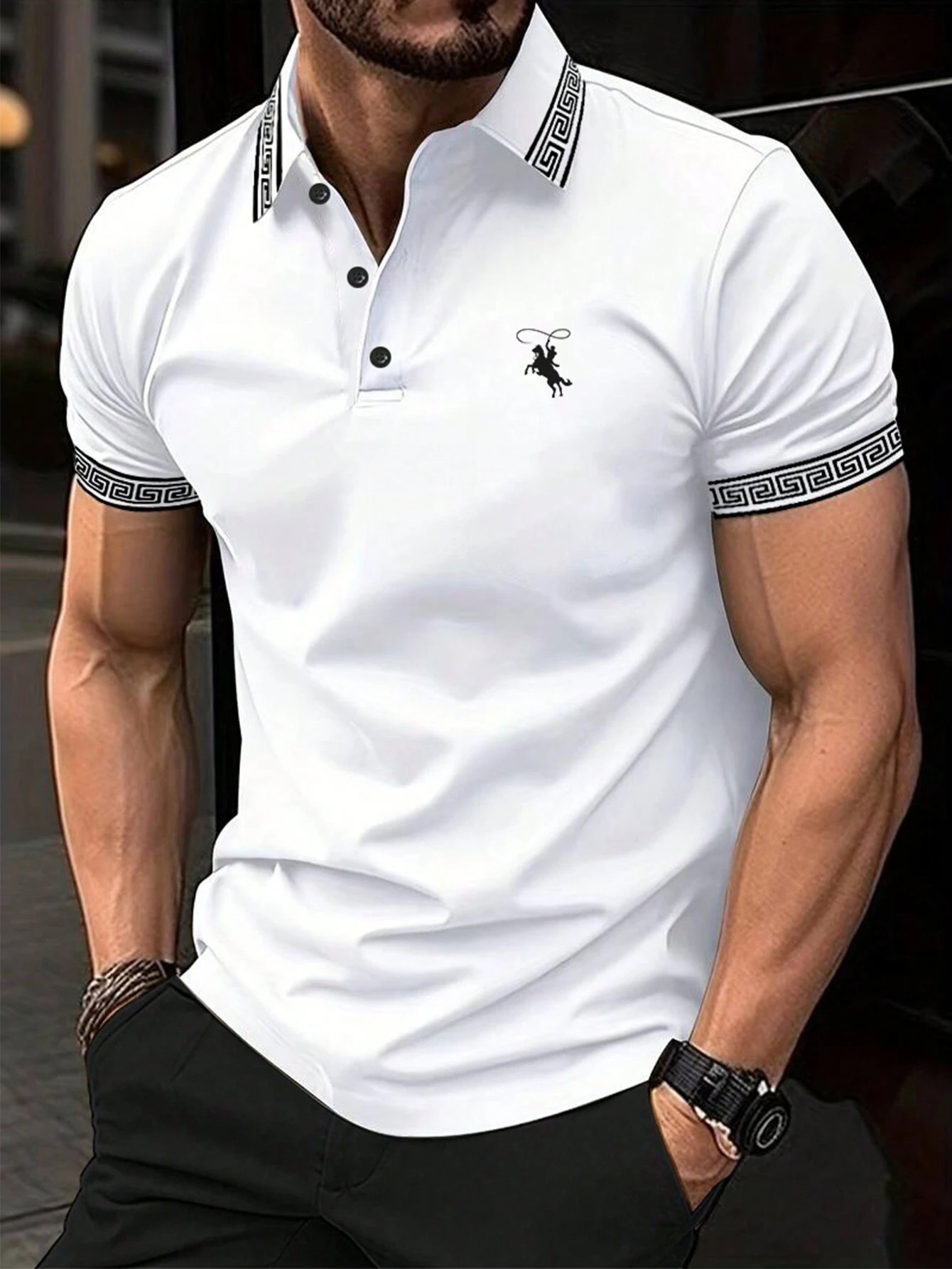 The new men's short-sleeved PO - Polo Shirt Pique recension och pris