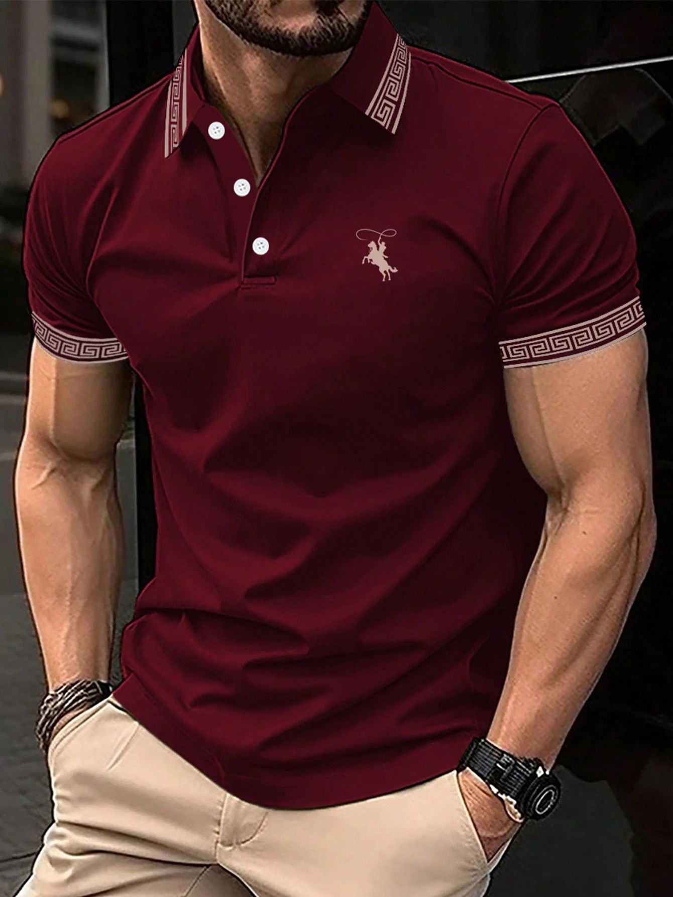 The new men's short-sleeved PO - Polo Shirt Pique recension och pris
